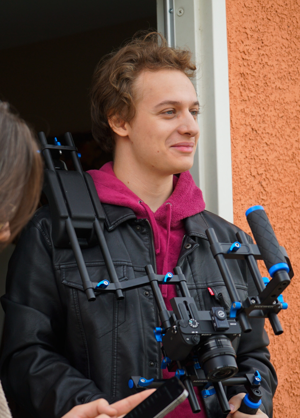 JoJo Scanlon on the set of "Serenity" (2024) preparing to direct a scene. JoJo Scanlon on the set of "Serenity" (2024) preparing to direct a scene.